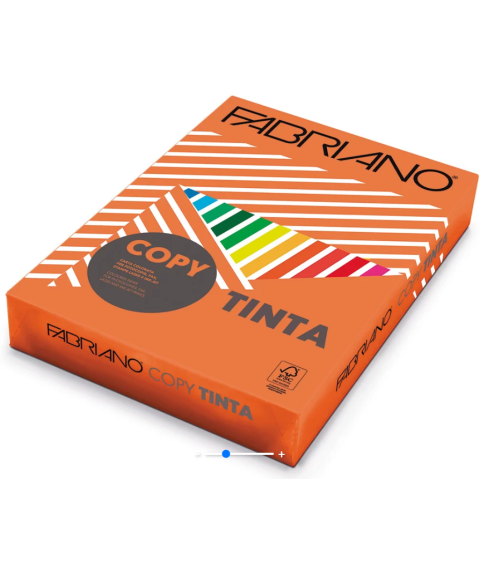 Hîrtie colorată A4 FABRIANO Tinta Arancio, 160 gr/m2, 250 foi, intensiv, portocaliu